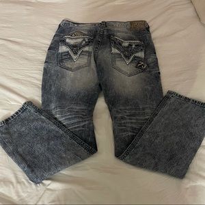 Buckle affliction jeans. 36R. Straight leg.